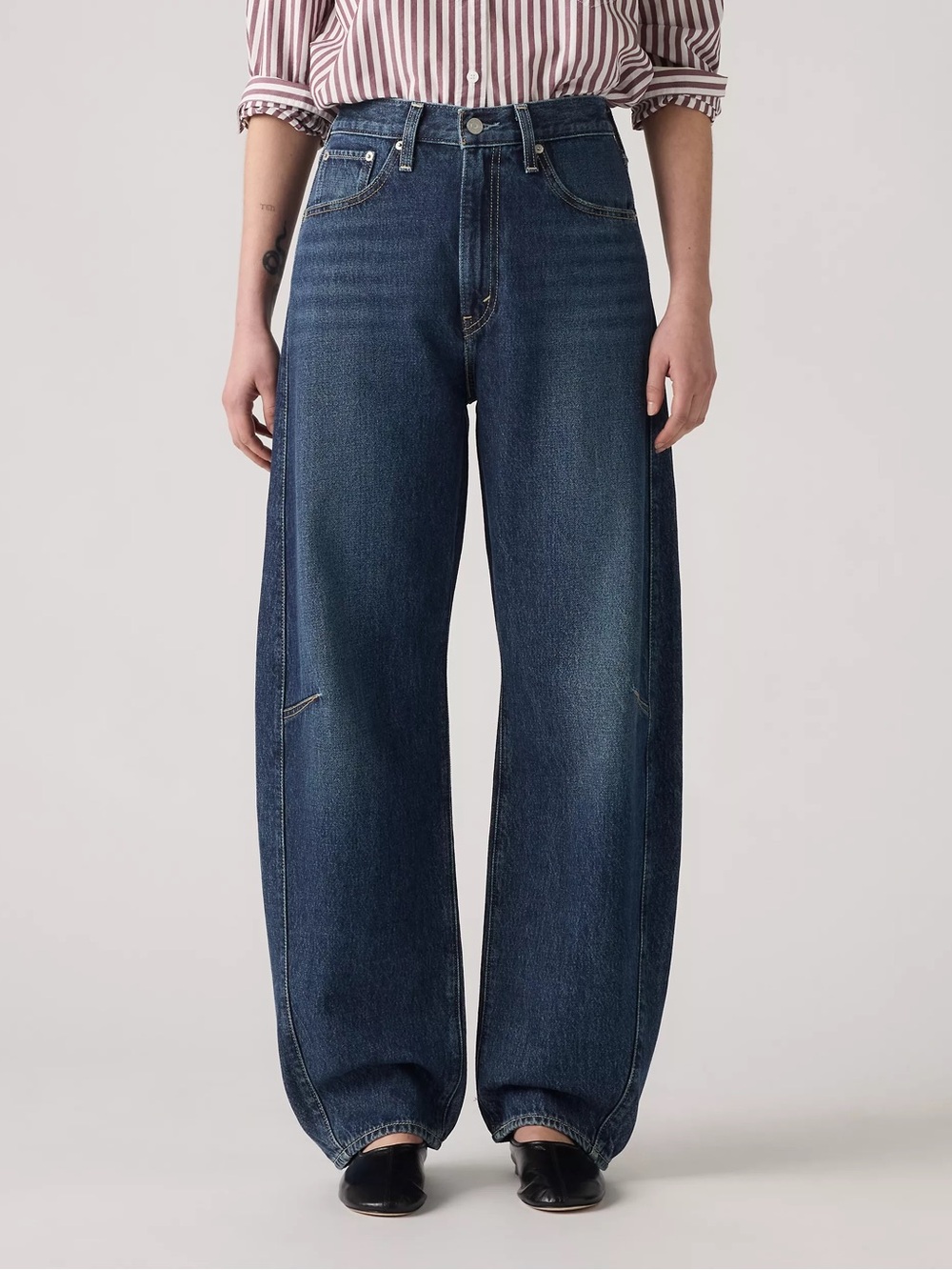 Levi's Dark Blue Wide Leg Flare Jeans